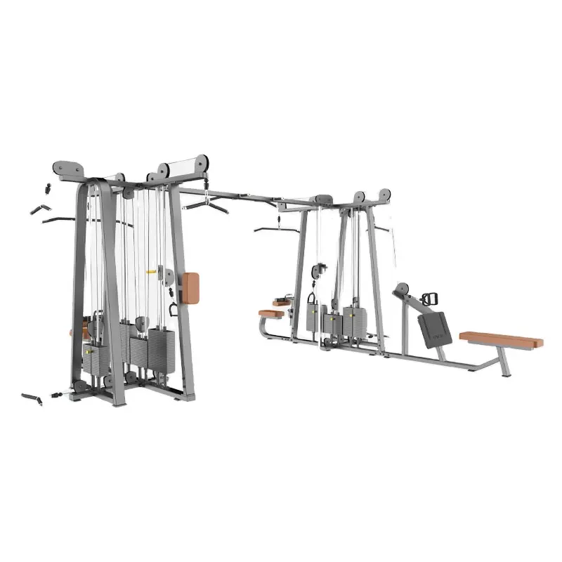 Allenamento della forza all'ingrosso Multi Gym Machine allenatore multifunzionale palestra attrezzature per il Fitness 8 Multi Station