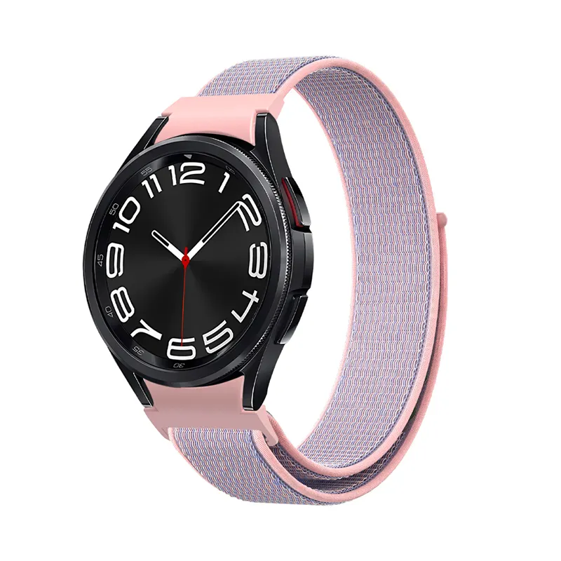 Bracelet à boucle Bracelet en nylon Velcro pour Samsung Galaxy Watch 6 6 Classic 40mm 44mm 43mm 47mm