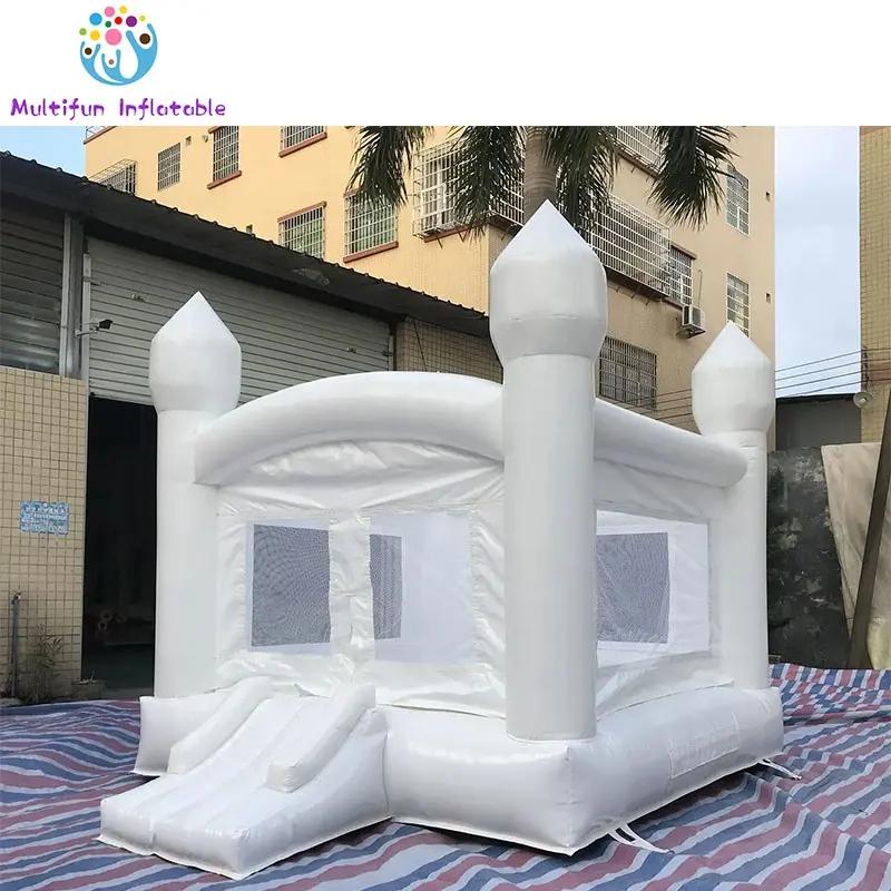 Phổ Biến Inflatable Bouncer Inflatable Wedding Bouncy Castle Trắng Bounce House Để Bán