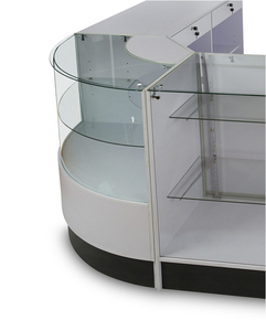 Tùy chỉnh khung nhôm hình chữ nhật kính cường lực hiển thị tủ trưng bày - Product Image 3