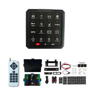 RGB 12 16 Gang anahtarı paneli deniz uzaktan kumanda yardımcı LED anahtarı Pod 12V/24V Offroad lamba anahtarı paneli araba tekne RV için - Product Image 3