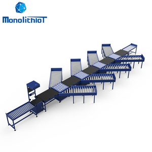 Monolitiot automated courier express logistics E-commerce pacchi automatizzati cubiscan cargoscan DWS sorting conveyor machine - Product Image 1