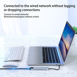 8 in 1 <strong>Usb</strong> c Hub <strong>Adapter</strong> <strong>Usb</strong> c Hub PD <strong>USB</strong> Data USB3.0 <strong>USB2.0</strong> SD TF HD-MI RJ45 Hot Sale New Hub - Product Image 6