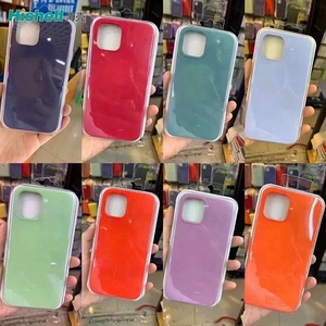 Perakende ambalaj ile katı sıvı silikon darbeye dayanıklı telefon kılıfı iç mikrofiber Apple iPhone 15 Pro Max için özelleştirilebilir - Product Image 6