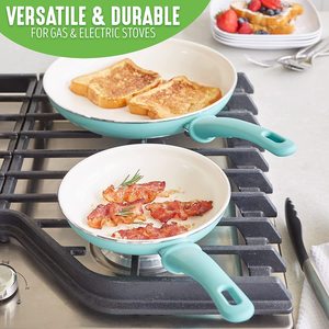 キッチン用7 "および10" セラミック焦げ付き防止フライパン - Product Image 2
