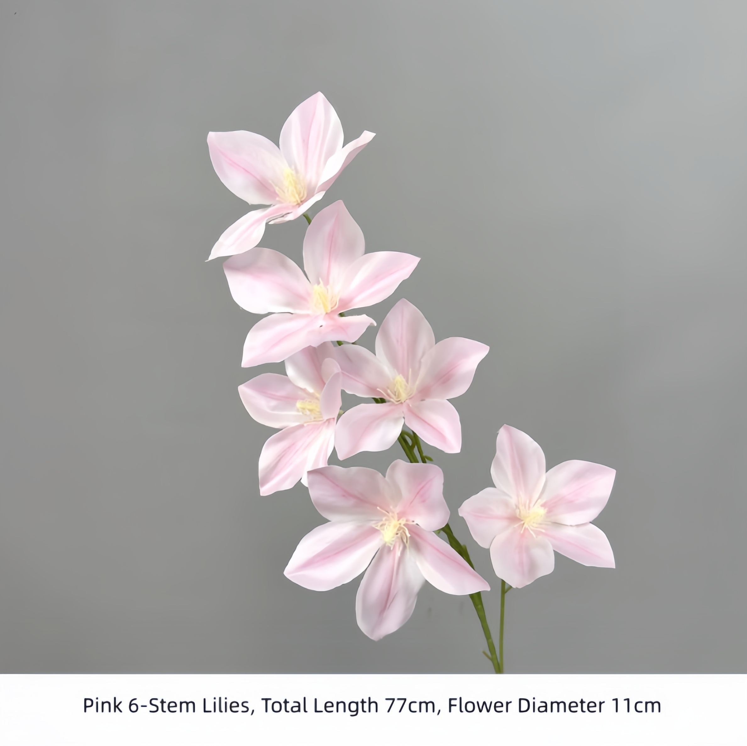 Pink 6-Stem Lilies