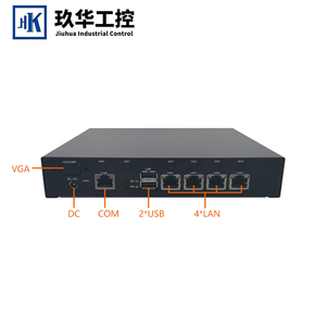 Consegna rapida rete pfsense Firewall Mini PC barebone micro computer J4125 mini computer con router firewall 4 lan