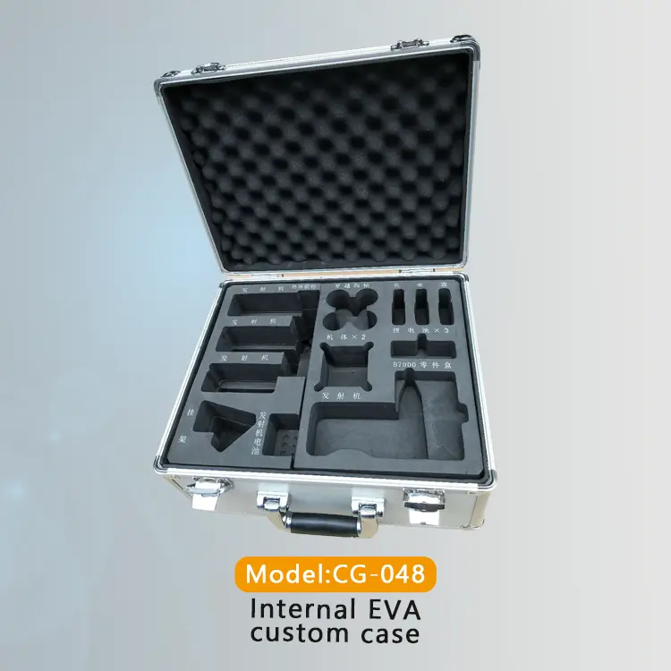 Tamaño personalizable, caja de archivos portátil con bloqueo de código instrumentos duros y equipo aleación de aluminio vuelo muestra estuche de transporte