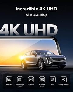 2025new 10 Inch 24H <strong>Mirror</strong> Recorder Full HD 4k <strong>Car</strong> Dash Cam Dual Lens Video Recorder Driving G-<strong>Sensor</strong> Smart Drive WIFI Info - Product Image 3