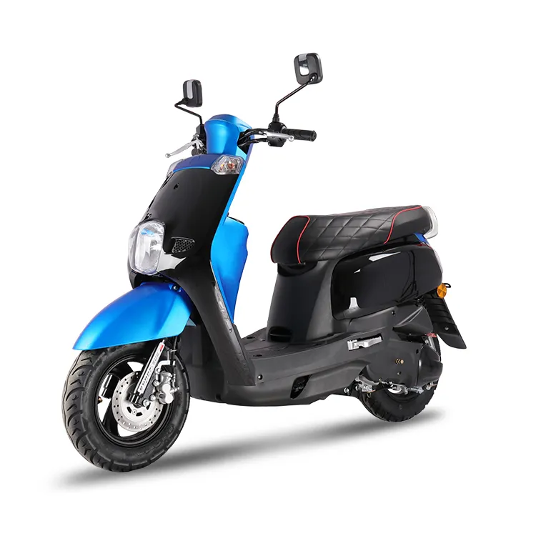 Лидер продаж, новейший дизайн, ярко-синий мопед-скутер с мощным двигателем