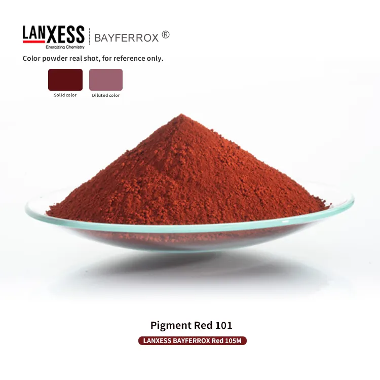 LANXESS bayферрокс оксид железа красный пигмент 105 м ультратонкий оксид железа неорганический пигмент красный 101 используемый в красках