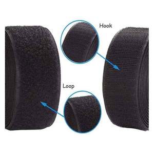 Cierre de gancho y bucle de nailon personalizado de 25mm, sin pegamento, adhesivo, cinta mágica para coser, Velcroes, cinta de gancho y bucle reutilizable, Velcroes - Product Image 1