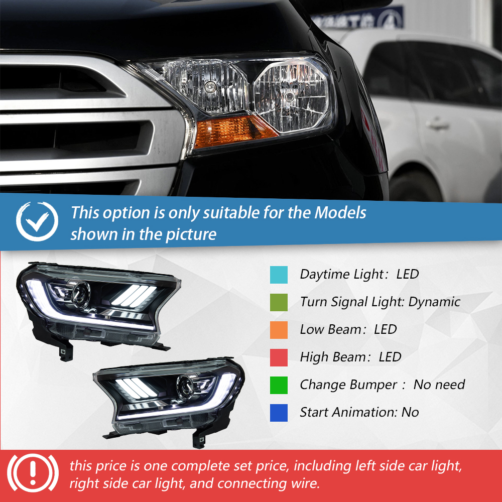 Headlight one set