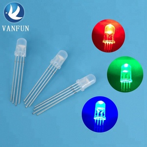 Vanfun yüksek kalite 5mm RGB LED diyot 4-Pin çok renkli 5V Max. Ters Volta delik Packa/gövde mevcut örnekleri - Product Image 5