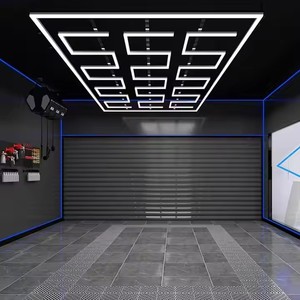 3 волны RGB светодиодный шестиугольный кулон 3 волны Разъем Водонепроницаемый Гараж потолочный светильник для IP54 рейтинг - Product Image 6