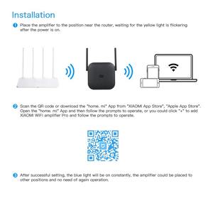 Original Xiaomi Mi Wi-fi Range Extender Pro Higher Transfer Speed 2.4 GHz 300mbps <strong>Network</strong> Router Extender Amplifier - Product Image 6