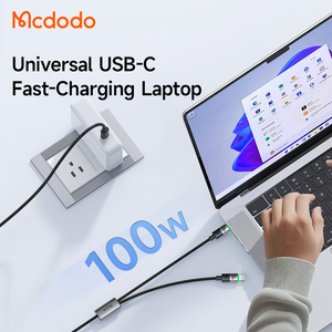 สายชาร์จเร็ว2-in-1 674/671 MCDODO 1.5เมตรชิปอี-มาร์ค100วัตต์สายข้อมูล USB-C แบบ2อิน1สำหรับการเดินทางบนแล็ปท็อป iPhone Android - Product Image 3