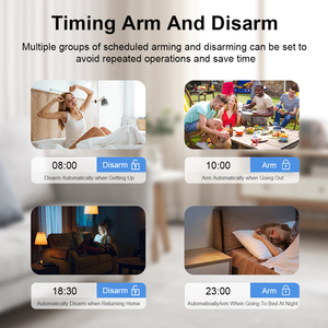 Glomarket Tuya App Wifi Gsm Internet inteligente de las cosas Sistema de alarma antiintrusión para el hogar 2G 4G Sistema de seguridad inteligente inalámbrico