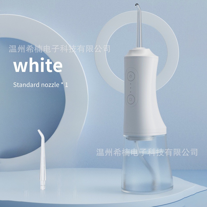 เครื่องฉีดน้ำทำความสะอาดฟันแบบหัวเดียว รุ่น White 6690 (บรรจุภัณฑ์ภาษาอังกฤษ)