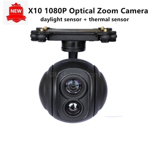 10x日光传感器1080P高清变焦摄像机云台稳定器，用于无人机航空摄影检查救援监控