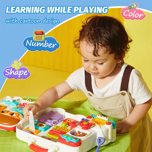 Bambino bambino di apprendimento educativo precoce capacità motorie di sviluppo bambini 1-3 giocattolo musicale Montessori occupato a bordo - Product Image 4
