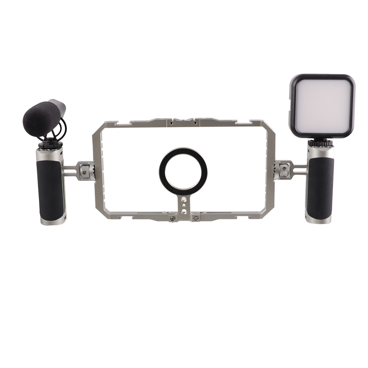Microphone à lumière de remplissage de cage à lapin en métal