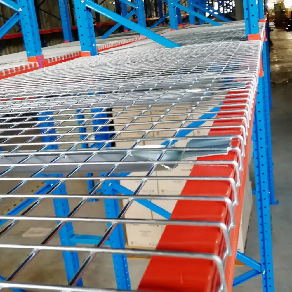 Peterack – Support de palette de stockage en acier galvanisé, canal évasé, pont en treillis métallique