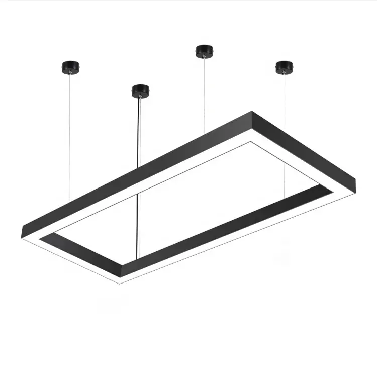 Современные потолочные светильники с регулируемой яркостью и бесшовным соединением, 40 Вт, алюминиевый профиль, подвесной светодиодный линейный светильник 5070