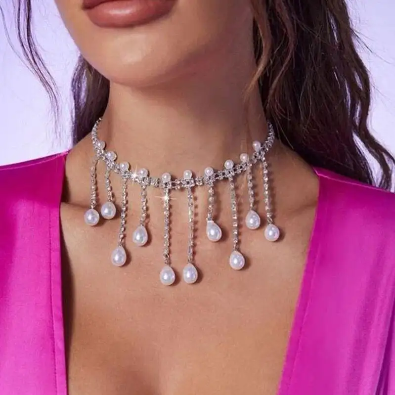 Ожерелье с кулоном в виде сердца, муассанитовый камень, модная Длинная подвеска с настоящим именем, новинка, женский набор из циркония, индийское ожерелье