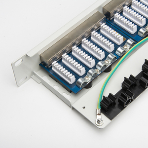 Panel de conexión modular de 12 puertos FTP de red Panel de conexión blindado con tapa antipolvo - Product Image 4