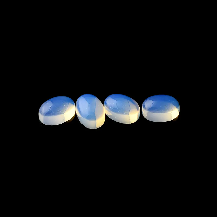 Tự nhiên mịn Stones đối với trang sức làm bán buôn Loose cut đá quý Cabochon màu xanh trắng Opal Đá