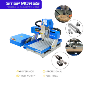 Fácil operación mini pequeño enrutador de escritorio CNC 3040 mini máquina enrutadora CNC rieles cuadrados - Product Image 4