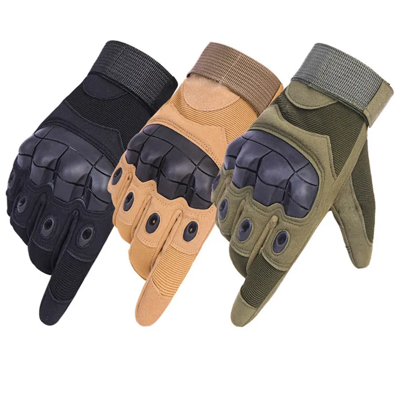 Перчатки мужские с камуфляжным принтом, многофункциональные кожаные защитные перчатки для повседневного ношения, с жесткими костяшками