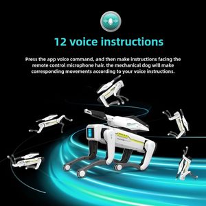 インタラクティブロボット犬アプリ対応STEM学習RC火の弾丸ロボット犬面白い子供のための多機能スマートロボットトイ - Product Image 4