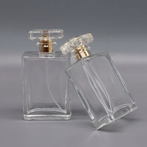 Empty Glass Perfume Spray Bottle Rectangular 30ml Perfume Bottle Custom Packaging Glass Bulk with <strong>Box</strong> 50ml <strong>100</strong> <strong>ml</strong> - Product Image 1
