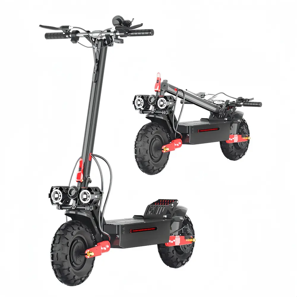 Scooter électrique rapide 1600w à double moteur nous 11 pouces 150kg charge 48v E Scoot le plus rapide 48v