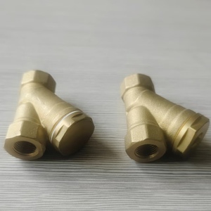 1/2 "DN15内螺纹y型黄铜过滤器过滤器阀，用于水油管道过滤器阀连接器 - Product Image 2