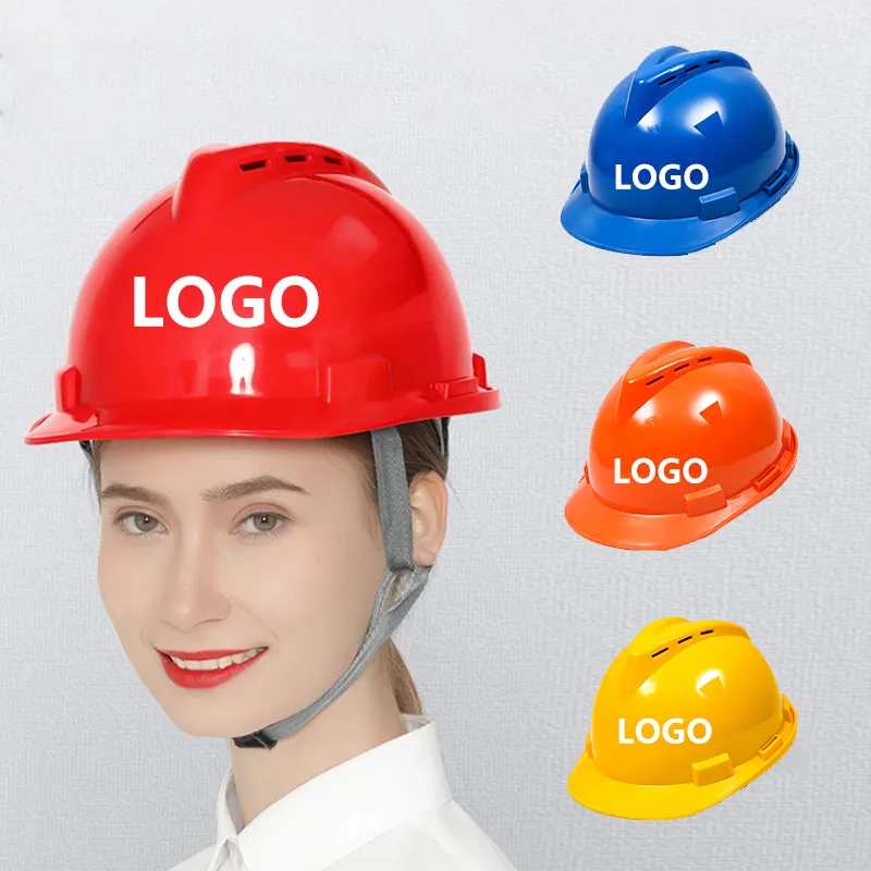 Short Peak Engineering V Guard Industrial Abs High Temperature Resistant Safety Helmet Hard Hats Construction