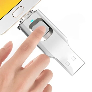Impresión de logotipo gratis 512GB Usb 3,0 Tipo C Otg Huella digital Cifrada Usb Flash Drives Bloqueo Huella digital Usb Flash Drive - Product Image 6