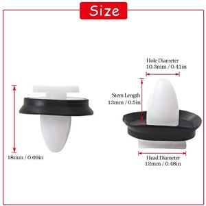 QGZ013 Klip Trim Pintu Mobil, 20 Buah Klip dan Pengencang untuk Citroen Fiat Ducato 856543 Plastik Cetak Samping 71728806 Klip Bodi Mobil - Product Image 3