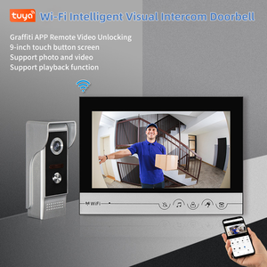 Cerradura de puerta inteligente TUYA 1080P 7 pulgadas WIFI Sistema de intercomunicación visual Video con tarjeta de cámara Desbloqueo Función de control de acceso - Product Image 6