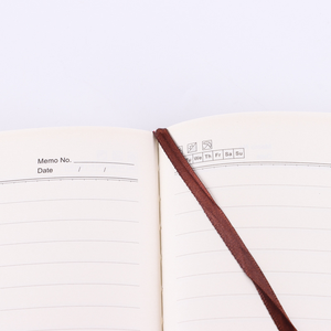 Custom A5 Diary Design Custom logo Office Solid Color Stationery Diary Custom <strong>Elastic</strong> Stitched PU Leather <strong>Notebook</strong> - Product Image 3