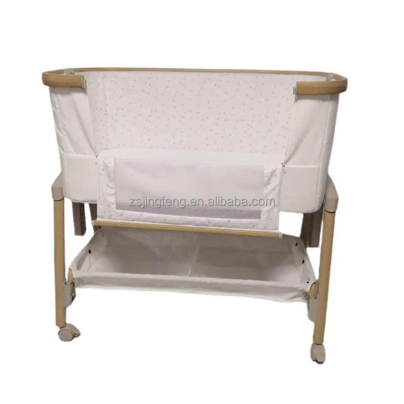 Top Fashion Multi-purposes Baby Bassinet Wooden Like Frame Nice Design Sleep By Me Crib 7 Adjustable Baby Cot Bed Crib Modern