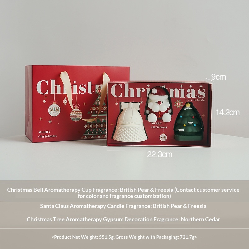 Árbol de Navidad+Hombre de jengibre+Copo de nieve+Papá Noel