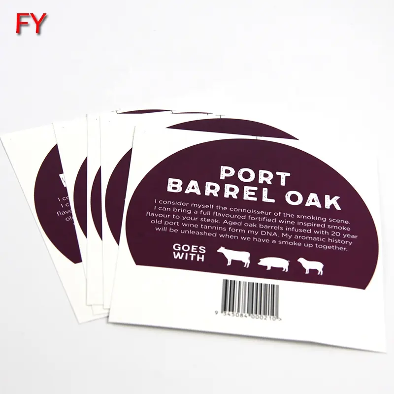 Étiquettes d'emballage de viande sans échantillon, pour emballage, meilleure vente