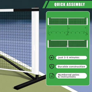 Tùy chỉnh 22 ft xách tay pickleball <span class=keywords><strong>Net</strong></span> Set với khung kim loại tất cả các thời tiết PE <span class=keywords><strong>Net</strong></span> cho đào tạo - Product Image 3