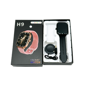 H9 Smart Watch mit IPS Square Touchscreen Fitness Tracker Gesundheitsüberwachung <span class=keywords><strong>iOS</strong></span> Bedienung Metallhülle Sport Record Erinnerungen