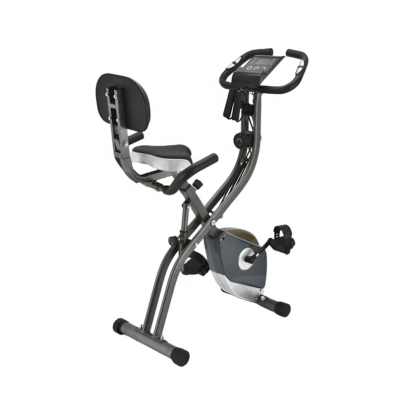 New Arrival Robust Steel Material Magnetic Folding Exercise Upright Indoor Cycling Bike