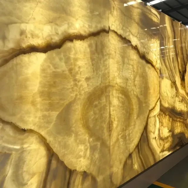 Traslucido miele oro iran arancione giallo onice lastre pannello di parete Cinese naturale pavimenti in marmo piastrelle di tipi di muratura piastrelle