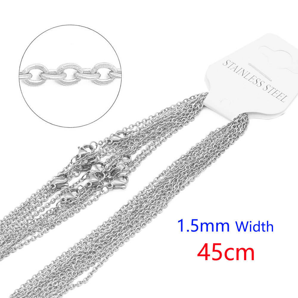 Argent 1.5mm-45cm